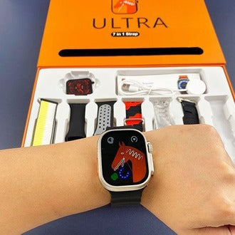 7-in-1 Ultra Smartwatch with 7 Straps
