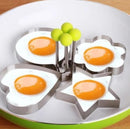 Pack of 4 Stainless Steel Egg Moulds – Perfect Breakfast Shapes