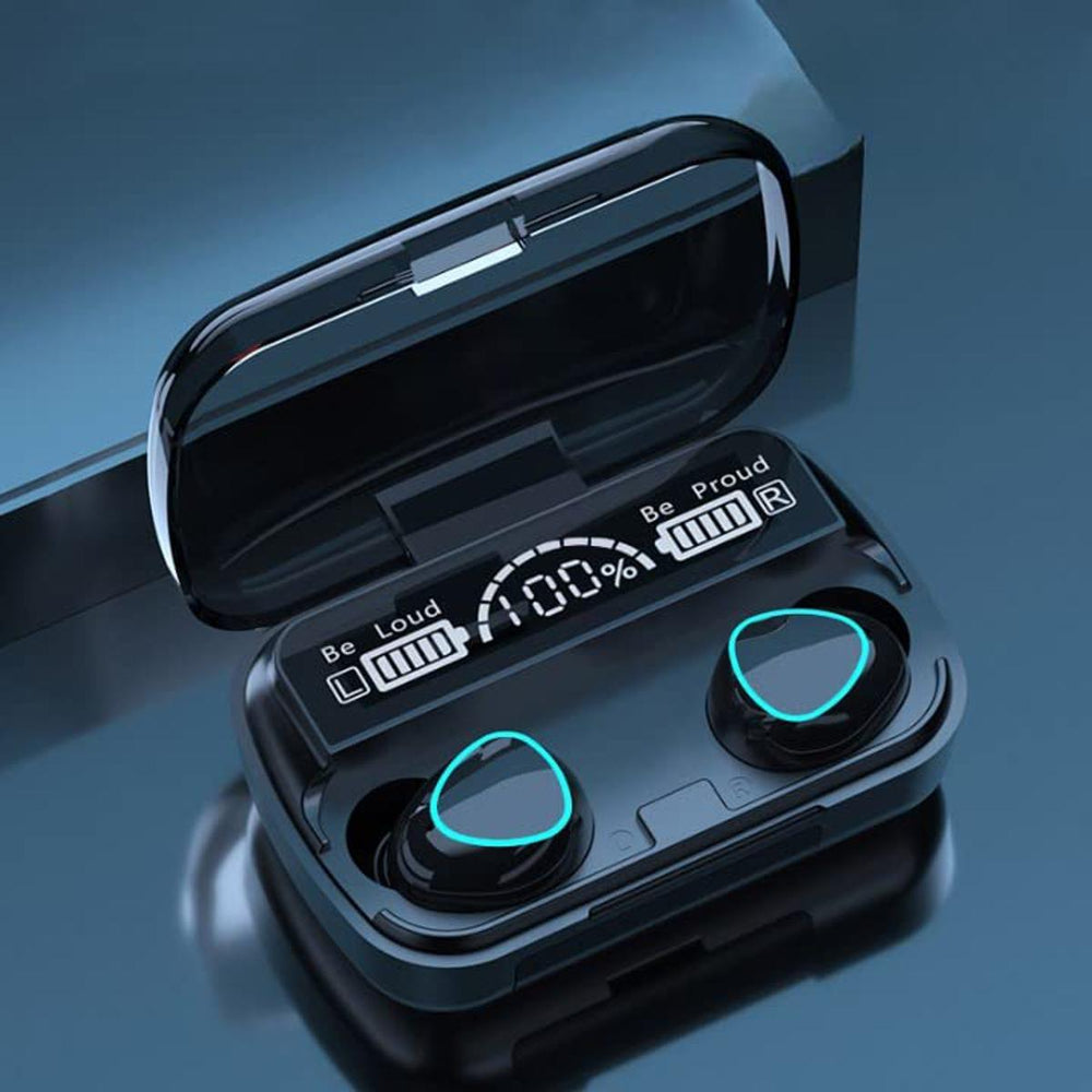 M10 Wireless Bluetooth 5.1 Earbuds with LED Case