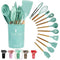 12-Piece Silicone Utensil Set with Holder