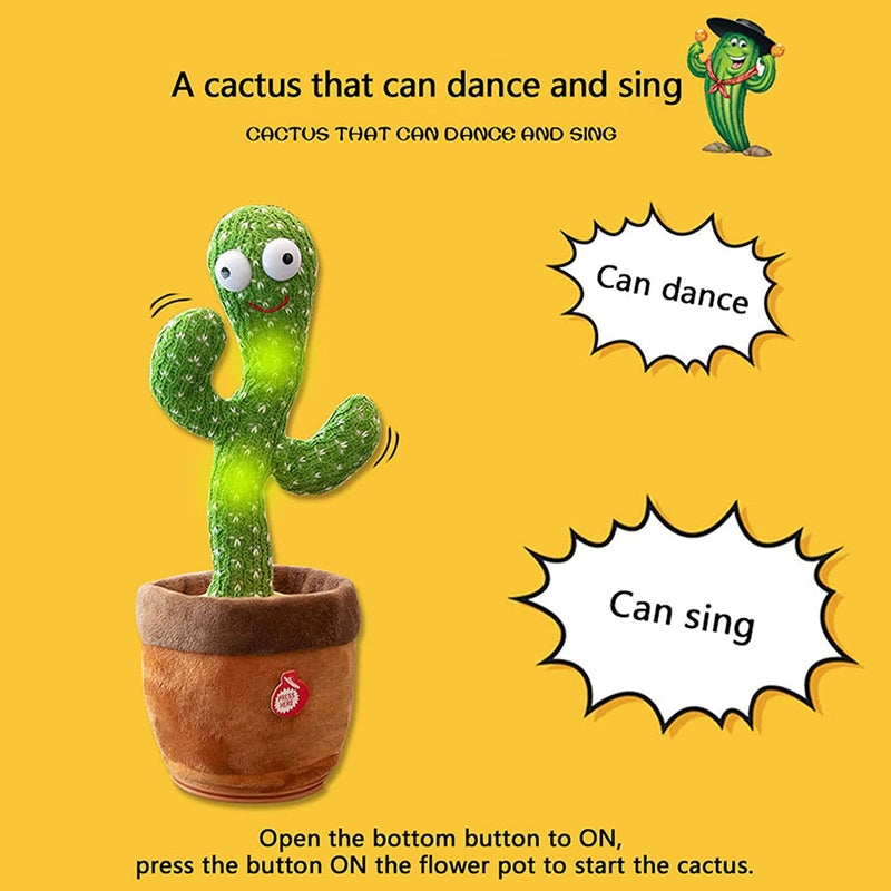 Dancing Talking Cactus Toy With USB Charge